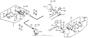CB750 Задний фонарь