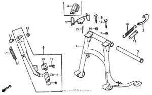 VF700C Side stand + main stand
