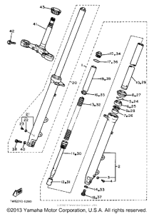 FZR400SWC Передняя вилка