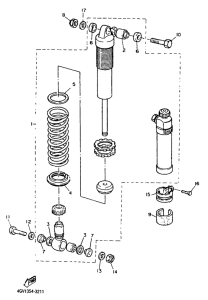TT600S Задняя подвеска