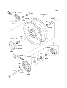 ZR1000 Заднее колесо / цепь