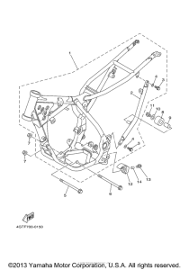 YZ80N1 (Competition) Рама