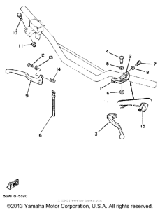 YZ250N Handle switch-lever