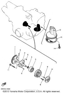 FZR600RG Масляный насос