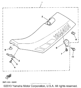 YZ125A Сиденье