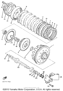 XVZ13DS Сцепление