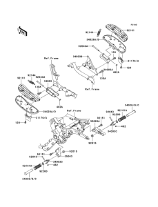 VN1600 Подножки