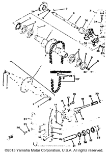 XS650_2F - 1979 Camshaft - chain tensioner