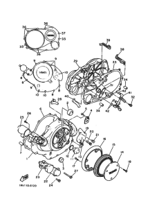 XV1100 Crankcase cover ass`y  (v