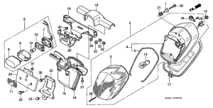 GL1500C Taillight unit ass`y