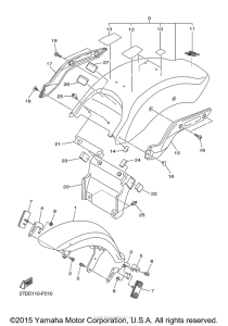 XVS1300CU Крыло