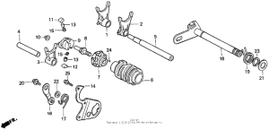CR500R Вилка переключения передач