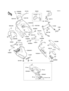 ZX600 Cowling(zx600-d4)(1 / 2)