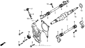 CX500 Camshaft + lower rocker arm