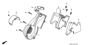 NH80 Fan cover / shroud /  air guide cover