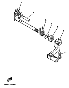 YZ80 YZ80D Shaft shift