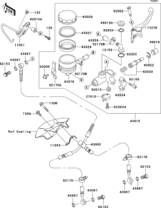 ZX600 Главный тормозной цилиндр