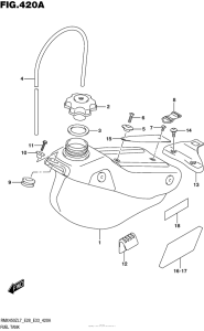 RMX450 Топливный бак