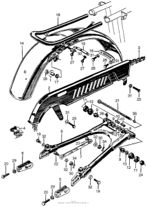 CL77 Swingarm + rear fender