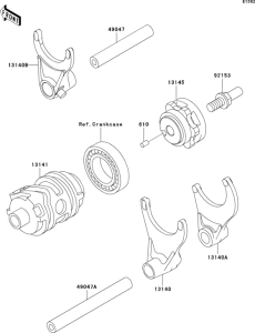  Валы и вилки переключения передач