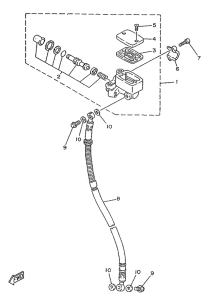 YA50R Bomba de freno delantera