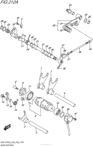 GSX-S750 Механизм  переключения передач