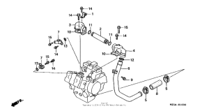 VF750C Патрубки охлаждения