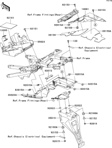 ZX636 Заднее крыло
