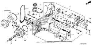 NSA700 Oil filter + oil pump