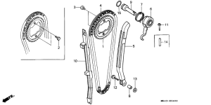 XBR500 Цепь грм / натяжное устройство