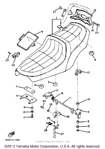 XS650SJ Сиденье