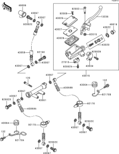 ZR750 Front master cylinder(zr750-c2 / c3 / c4)
