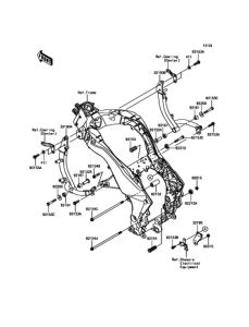 KLZ1000 Крепление двигателя