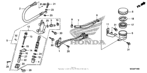 GL1800 (ABS) Задний тормозной цилиндр