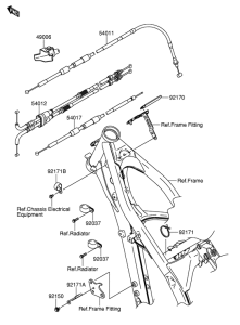 RM-Z250 Clutch cable