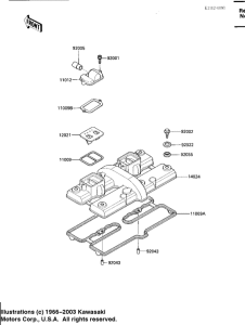 ZX600 Крышка головки цилиндров
