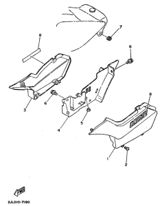 TW200E Боковые обтекатели