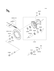  Задняя втулка