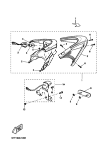 XQ125 Taillight unit ass`y