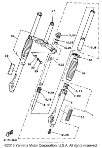 BW80U Передняя вилка