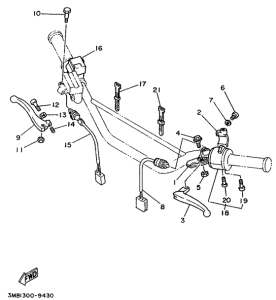 DT125E Handle switch. lever