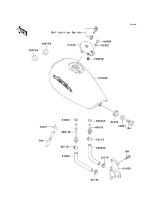 EL250 Топливный бак