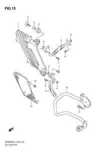 DR650 Масляный радиатор