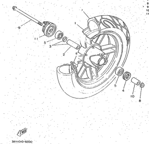 CW50 Переднее колесо