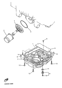 XJ900S Масляный фильтр