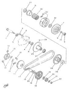 YA50R Сцепление