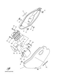 TTR125E Боковые обтекатели