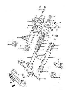 GS450 Траверса нижняя