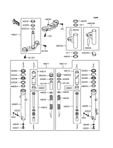 BJ250 Передняя вилка