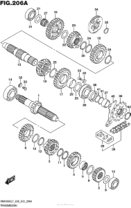 RMX450 Трансмиссия